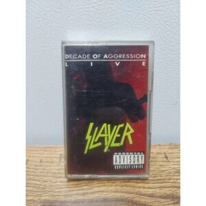 Slayer – Decade Of Aggression Live CASSETTE TAPE 1st US issue Cassette Two ONLY